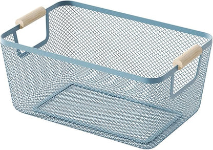 AJIODA Metal Mesh Steel Basket, Medium Wire Storage Organizer Basket by AJIODA