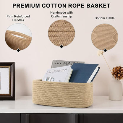 4 Pack Small Storage Shelf Baskets - Image 6