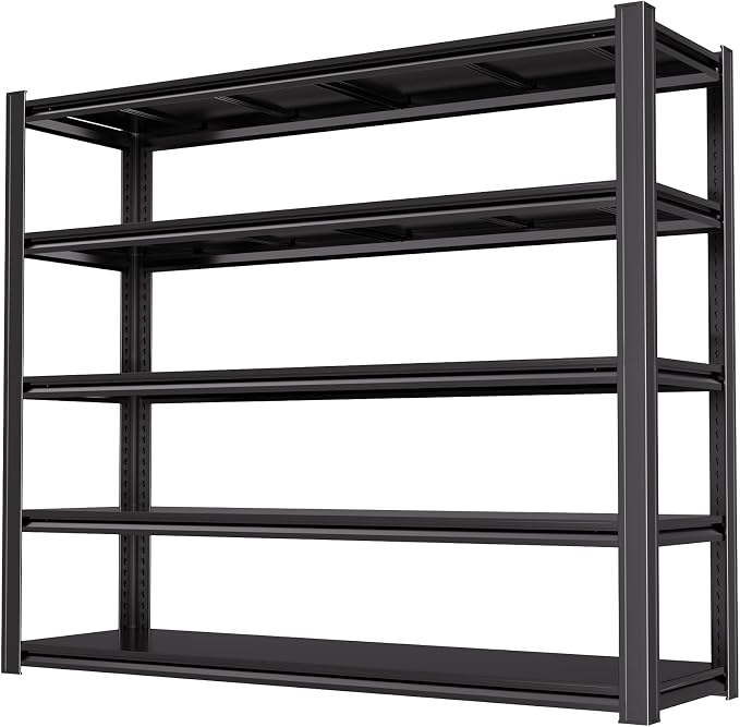 84" H Garage Shelving Heavy Duty Storage Shelves 5000 LBS Adjustable Metal by LIJIUHOME