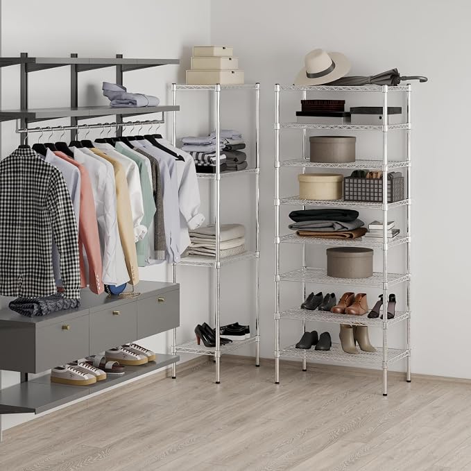 18" Deep x 30" Wide x 74" Height Wire Shelving Kit | 8-Tier | NSF Commercial - Image 5