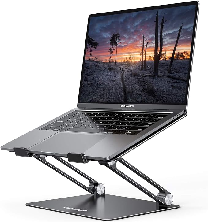 Lamicall Adjustable Laptop Stand, Portable Laptop Riser, Aluminum Laptop Stand - Image 9