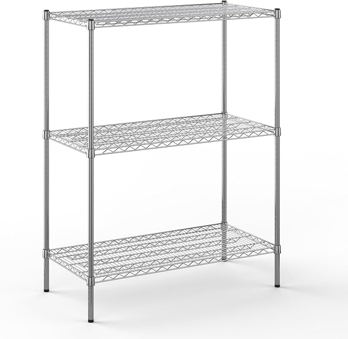 21" Deep x 42" Wide x 54" Height Wire Shelving Kit | 3-Tier | NSF Commercial by Regal+Altair