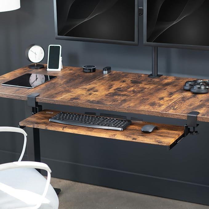 VIVO Vintage Brown Large 34 x 11 in Under Desk Keyboard Tray, MOUNT-KB15EN | - Image 8