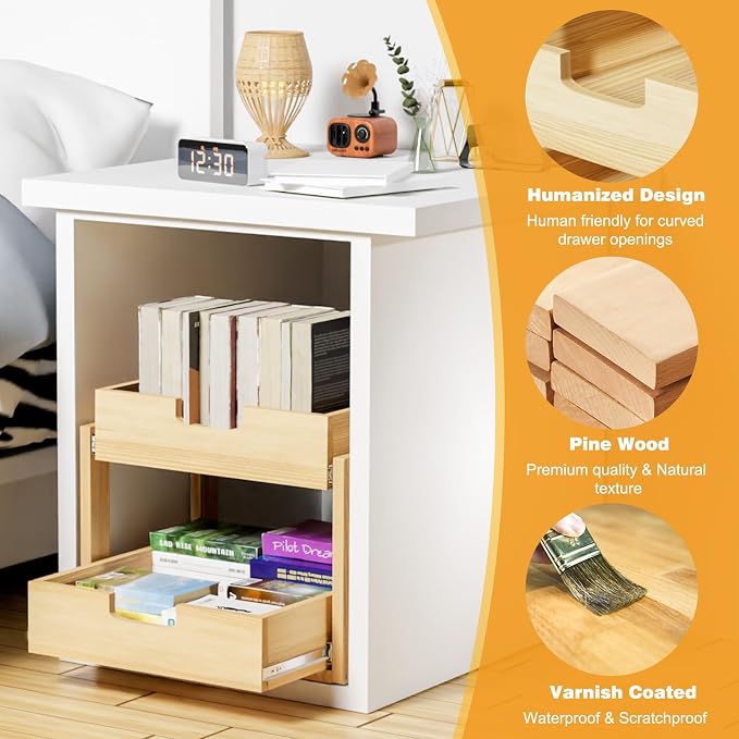 Pull Out Cabinet Organizer, 2 Tier Soft Close Slide Out Wooden Pull out Drawers - Image 4