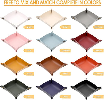 12 Pcs Leather Valet Trays, Key Tray - Image 4