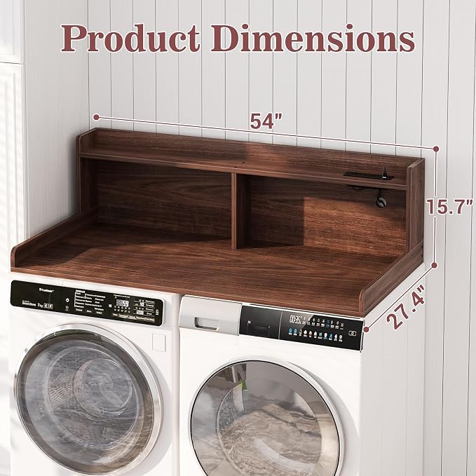 Aheaplus Washer and Dryer Countertop, 2-Tier Laundry Countertop Cover - Image 7