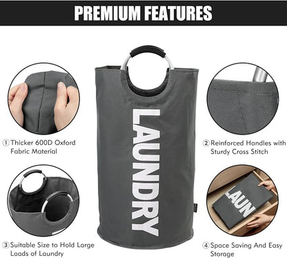 DOKEHOM 125L X-Large Collapsible Washing Laundry Basket Bag - Image 7