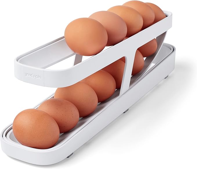 YouCopia RollDown™ Egg Dispenser, Space-Saving Rolling Eggs Dispenser and by YouCopia