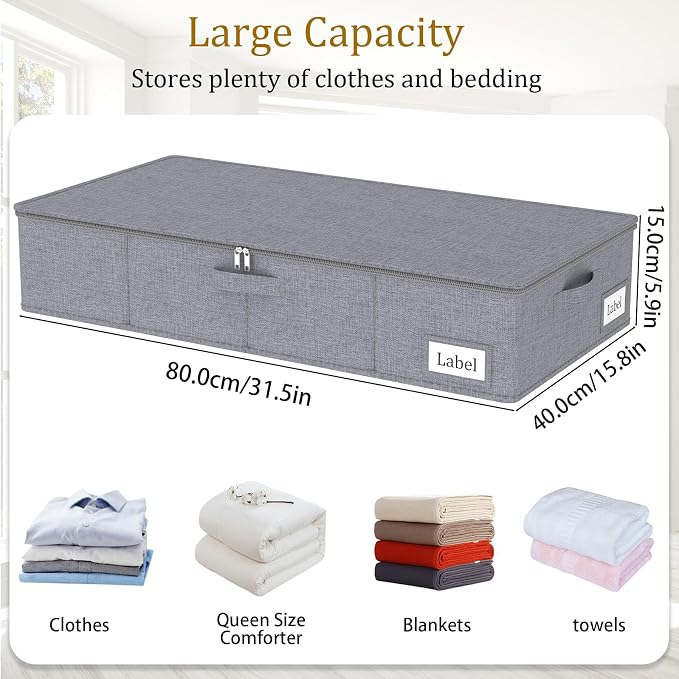 Yawinhe Foldable Underbed Storage Bags, Containers Bin - Image 5