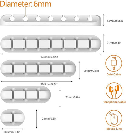Cord Holder Cable Organizer Clips – Self Adhesive Cord Organizer - Image 3