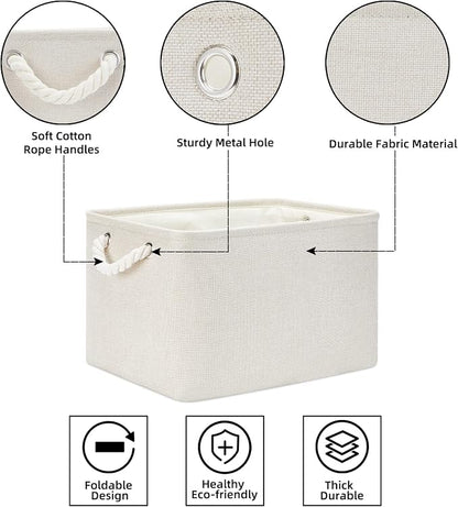 Bidtakay Baskets Collapsible Large Toy Storage Baskets - Image 7