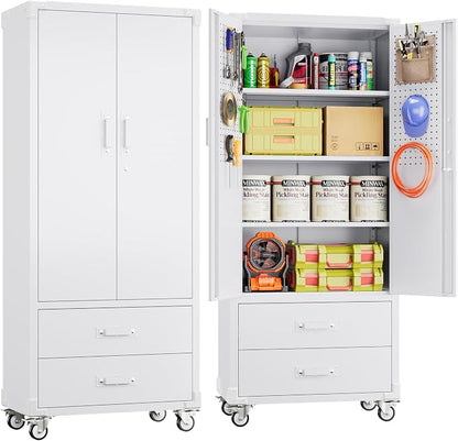 Upgraded Metal Garage Storage Cabinet by METALYEYE