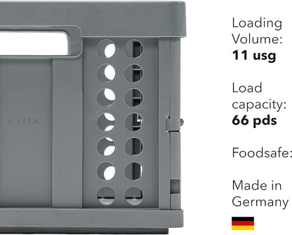 Clax® crate | folding box | basket | 48 qt | grey - Image 2