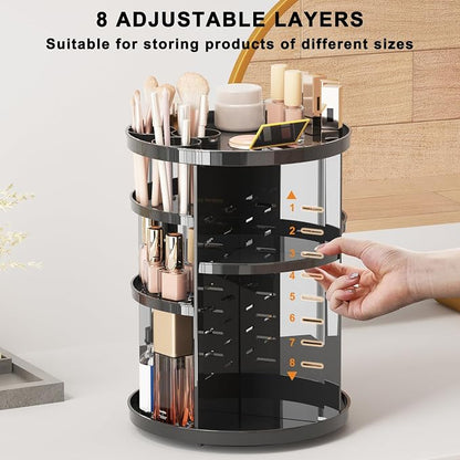 Rotating Makeup Organizer for Vanity, 360 Spinning Skincare Organizers - Image 3