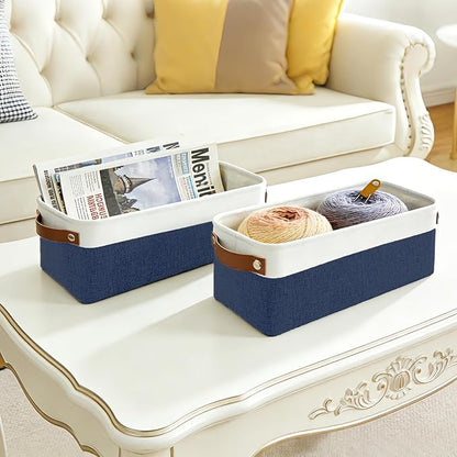 Bagnizer Small Fabric Storage Baskets, Decorative Basket - Image 8