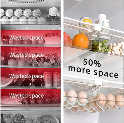 URALFA 2 Pack Fridge Drawer Organizer Egg Holder - Image 5