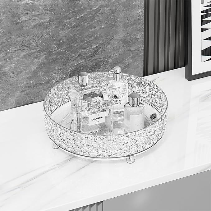 360 Rotating Makeup Organizer, Cosmetics Lazy Susan Spinning Skincare Storage by JUPITERWARRIOR