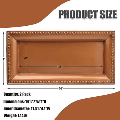 2 Pack Bronze Bathroom Vanity Tray - Image 5