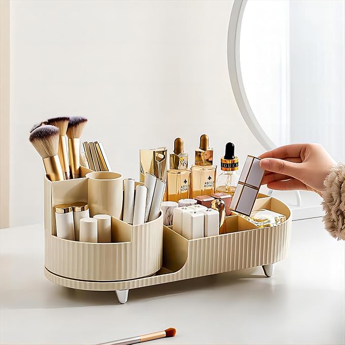 Vecolla Makeup Organizer, Perfume Organizer 360 Rotating Makeup Brush Holder - Image 5