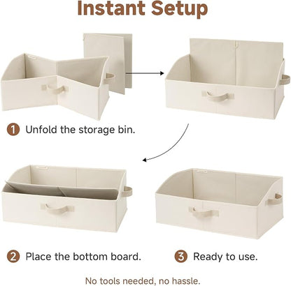 StorageWorks Closet Storage Bins Trapezoid, Closet Organizer Bins, Shelf Baskets - Image 7