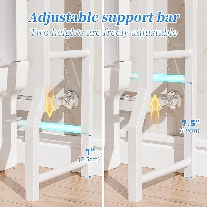 Simple Trending 4 Tier Over The Toilet Storage - Image 3
