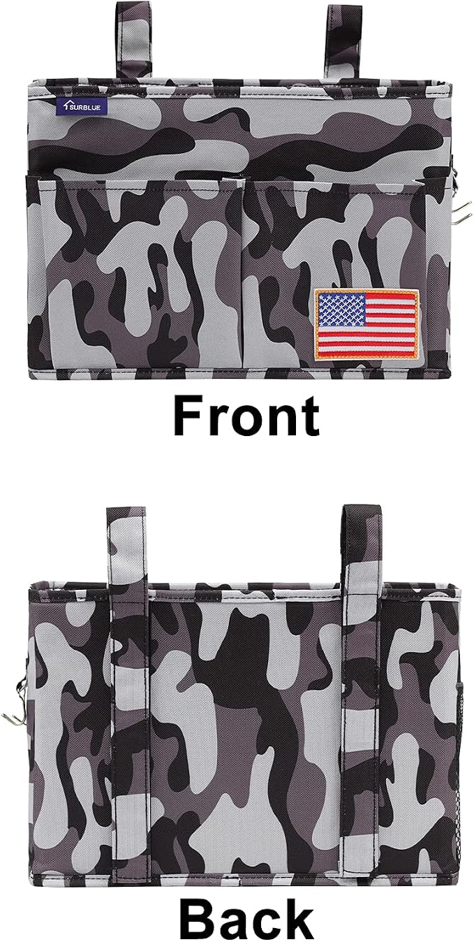 Surblue Bedside Caddy Hanging Bed Organizer Storage Bag Pocket - Image 2