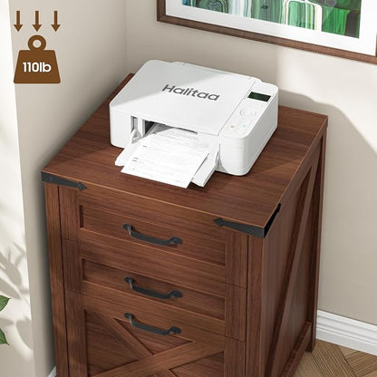 Halitaa Small Farmhouse File Cabinet - Image 5