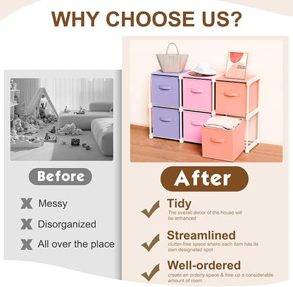 Briwooody 6 Cube Storage Organizer Bins - Image 3