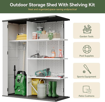 Aoxun 61 Cu.Ft Outdoor Storage Shed, Widened Outdoor Storage Cabinet Waterproof - Image 4