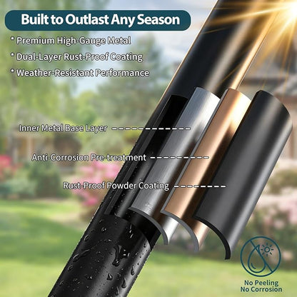 Garden Hose Holder Stand, BOLITE Heavy Duty Metal Hose Hanger, Holds 150ft | - Image 7