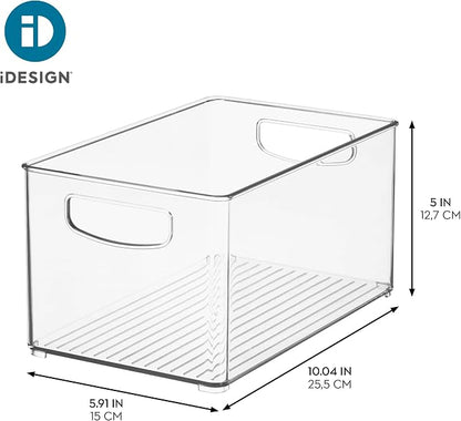 iDesign Stackable Clear Plastic Bin, - Image 4