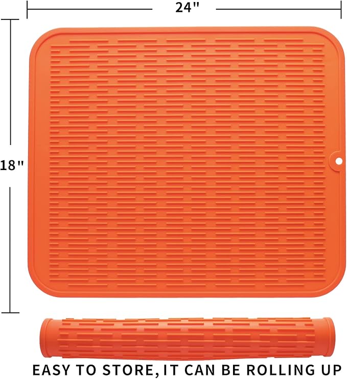 Silicone Dish Drying Mat for Multiple Usage, Easy clean, Eco-friendly, - Image 2