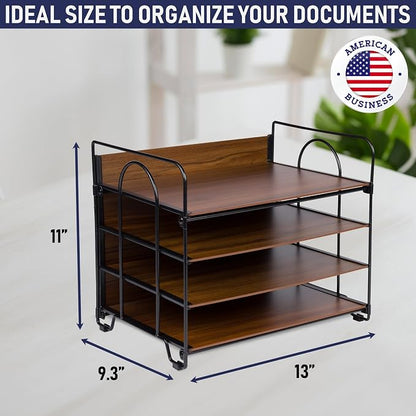 4-Tier Office Organizer, Desk File Organizer - Image 3
