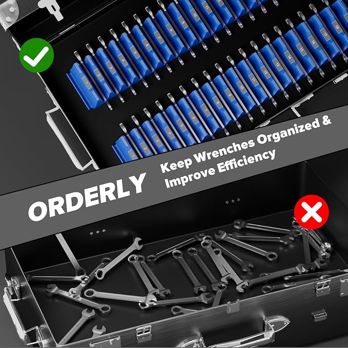 40PCS Magnetic Wrench Organizer Holder - Image 6