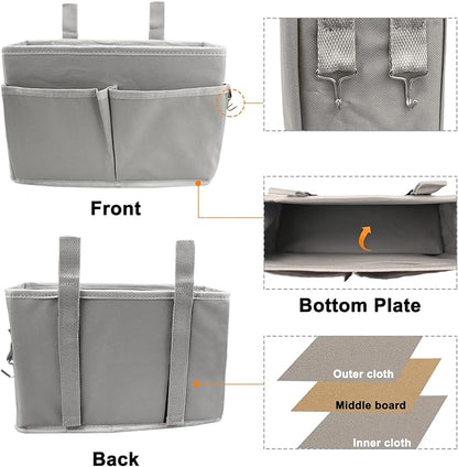 Sugaroom Bedside Storage Caddy, Bunk Bed Organizer Bed Storage Pocket Bedside - Image 5