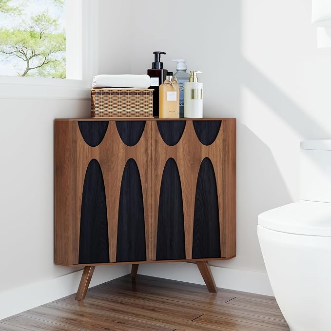 Small Corner Cabinet, Corner Floor Cabinet - Image 8