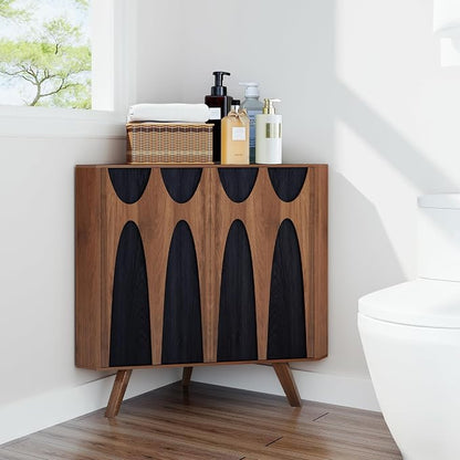 Small Corner Cabinet, Corner Floor Cabinet - Image 8