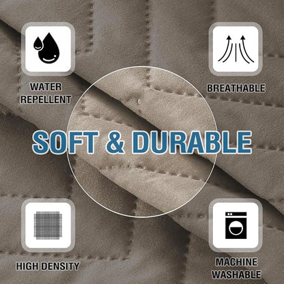 H.VERSAILTEX Armrest Covers for Sofa Water Resistant Couch Arm Covers Remote - Image 7