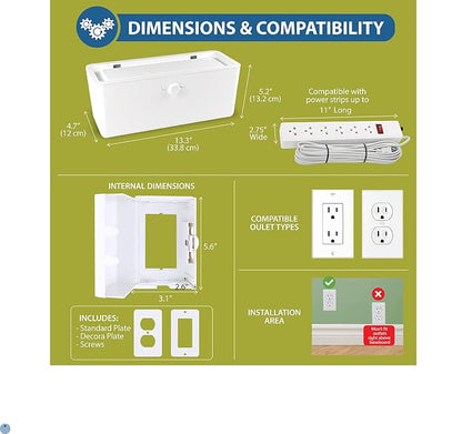 Power Strip Cover and Outlet Cover Box - Image 7