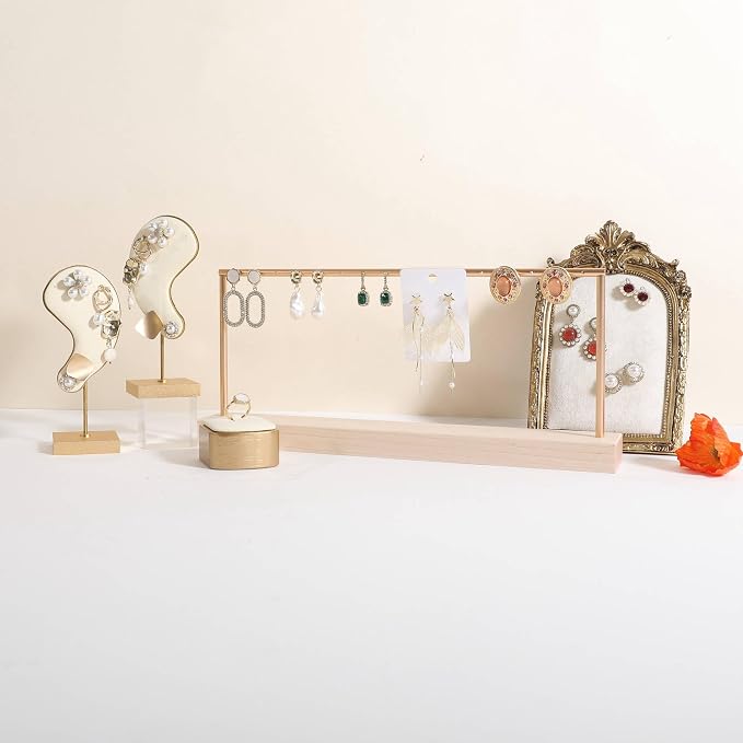 GemeShou wooden earring holder organizer - Image 2