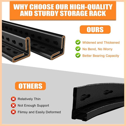 48.2" W Garage Shelving 3000LBS Storage Shelf Heavy Duty Garage Storage Shelves - Image 7