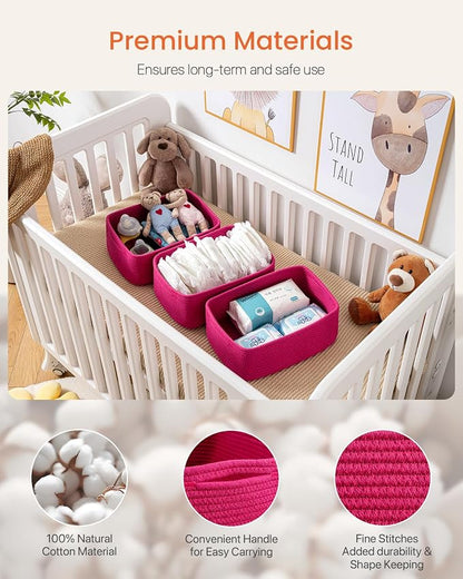 Small Woven Basket, 13.5 x 9.5 x 5 Inches, Storage Basket - Image 4