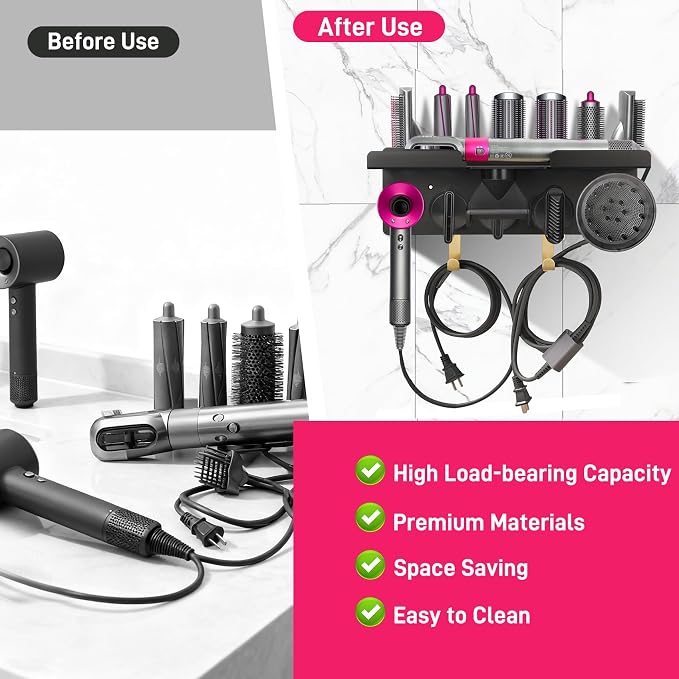 Wall Mount Hair Holder Compatible - Image 5