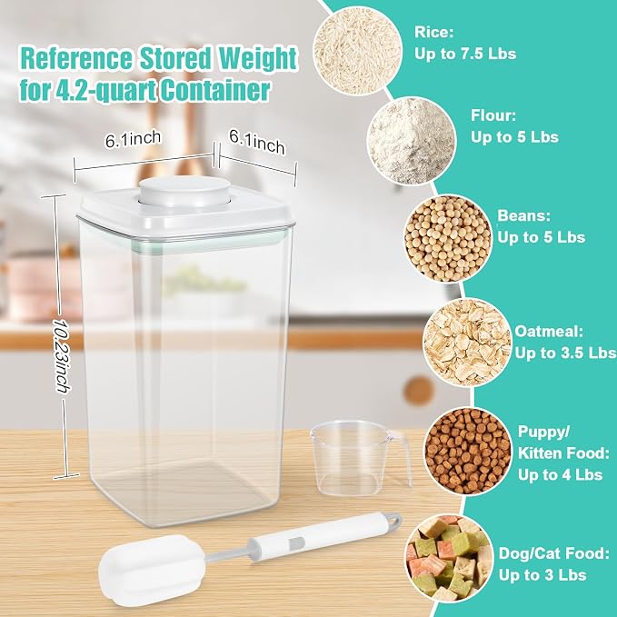 TBMax Flour Container 4.2 Qt Spaghetti Container - Image 4