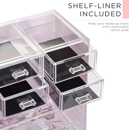 Sorbus Clear Cosmetic Makeup Organizer - Image 6