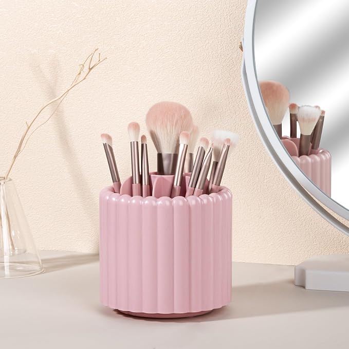 Anyoifax 360 Rotating Makeup Brush Holder 7 Slots Make Up Brush Organizer - Image 3