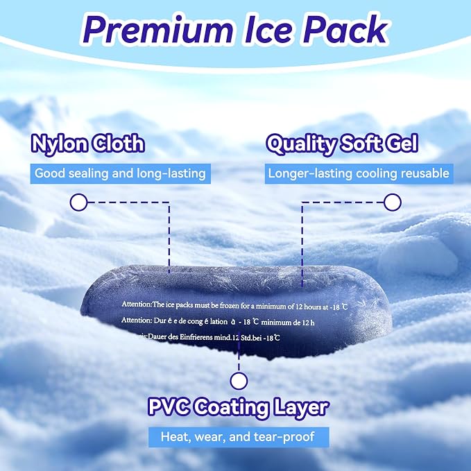 Ice Pack for Insulin Travel Case, TSA Approved Reusable Medical Cooler Bag Ice - Image 4