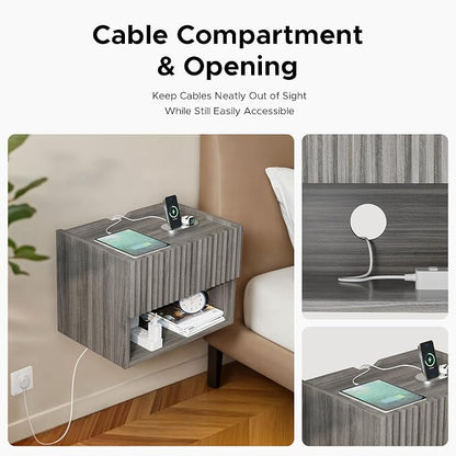 Floating Nightstand Bedroom Bedside Table - Image 3