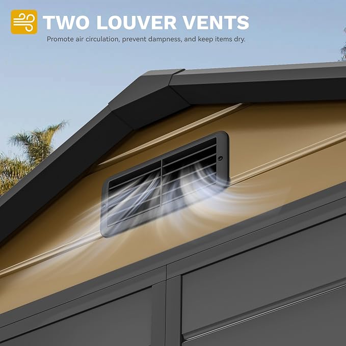DWVO 6x4 FT Storage Shed Plastic - Image 4