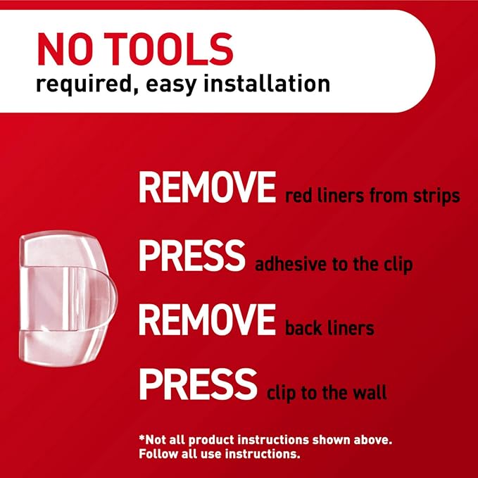 Command Round Cord Clips, Damage-Free Hanging Cable Clips, No Tools Wall Clips - Image 9